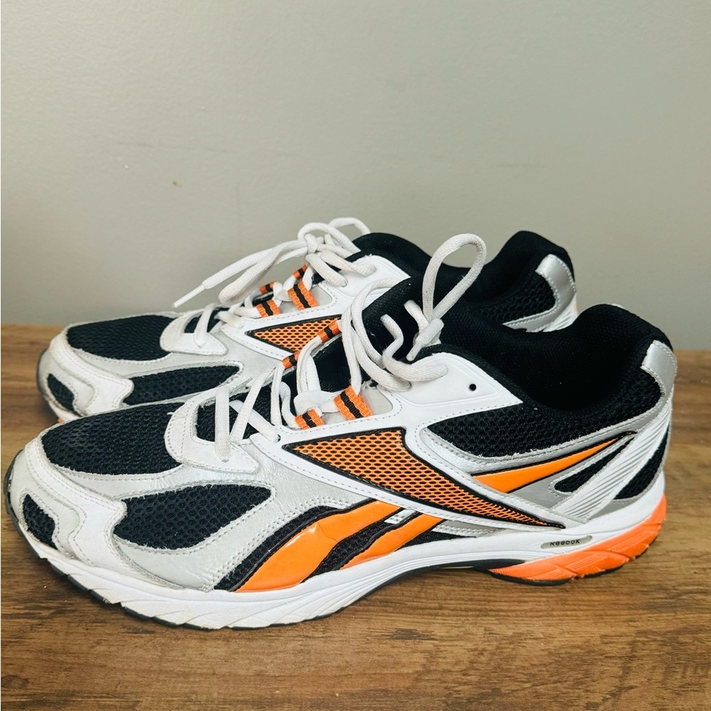 Reebok Mens Pheehan V47551 White /orange Running Sneakers Xwide Sz12